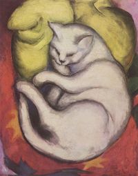 Franz Marc: Die weiße Katze